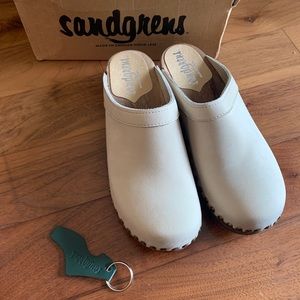 Sandarens Swedish Genuine Leather Clog Sandal 38